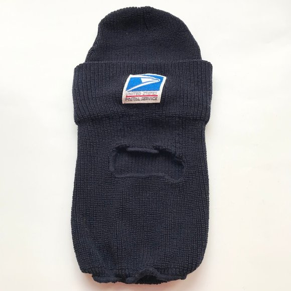USPS Accessories Vintage Us Mail Post Office Balaclava Usps Ski Mask Knit Hat Blue Letter